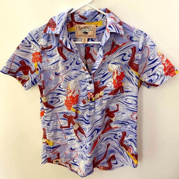 Western Aloha Women’s Wave Popover - Picture 2 of 3